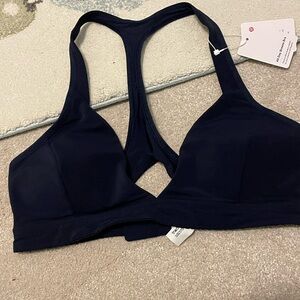 All day breeze bra : navy Racerback Bra with Molded Cups